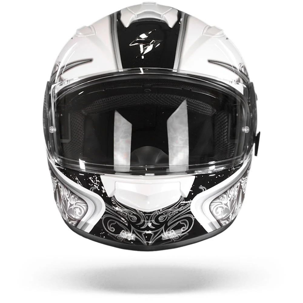 Scorpion EXO-491 Run Wit Zwart Integraalhelm 4 Scorpion EXO-491 Run Wit Zwart Integraalhelm - Afbeelding 2