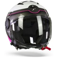 Scorpion EXO-City Roll Pearl Wit-Roze Jethelm -Scorpion Scorpion Exo City Roll Pearl White Pink.35