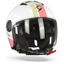 Scorpion EXO-City Strada Wit-Coral-Groen Jethelm -Scorpion Scorpion Exo City Strada White Coral Green.35