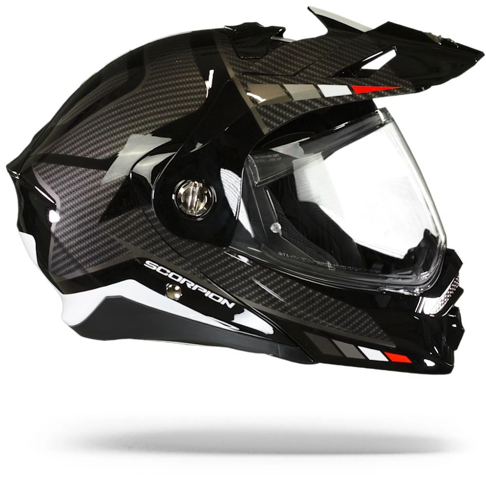 Scorpion ADX-2 Camino Zwart-Silver-Rood Adventure Helm 5 Scorpion ADX-2 Camino Zwart-Silver-Rood Adventure Helm - Afbeelding 3