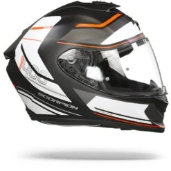 Scorpion EXO-1400 Air Vittoria Mat Zwart-Wit Integraalhelm -Scorpion Scorpion exo 1400 air vittoria matt black white.29