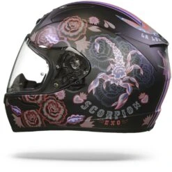 Scorpion EXO-390 Chica II Mat Zwart Roze Integraalhelm -Scorpion Scorpion exo 390 chica II black pink.11
