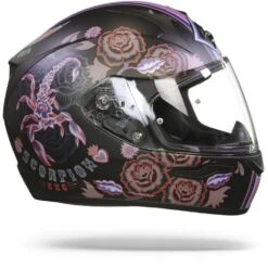 Scorpion EXO-390 Chica II Mat Zwart Roze Integraalhelm -Scorpion Scorpion exo 390 chica II black pink.29