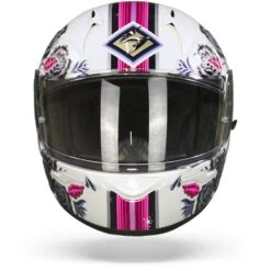 Scorpion EXO-390 Chica II Wit Roze Integraalhelm