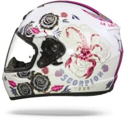 Scorpion EXO-390 Chica II Wit Roze Integraalhelm -Scorpion Scorpion exo 390 chica II white pink.11