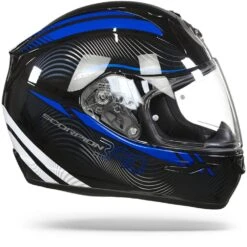 Scorpion EXO-390 Sting Zwart Blauw Integraalhelm -Scorpion Scorpion exo 390 sting black blue.29