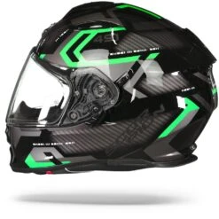 Scorpion EXO-491 Spin Zwart Groen Integraalhelm 11 Scorpion EXO-491 Spin Zwart Groen Integraalhelm -Scorpion Scorpion exo 491 spin black green.11