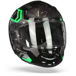 Scorpion EXO-491 Spin Zwart Groen Integraalhelm 12 Scorpion EXO-491 Spin Zwart Groen Integraalhelm -Scorpion Scorpion exo 491 spin black green.35