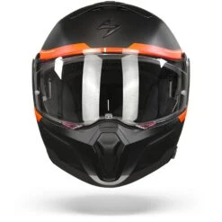 Scorpion EXO-930 Shot Mat Zwart-Rood Systeemhelm -Scorpion Scorpion exo 930 shot matt black red.01