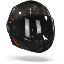 Scorpion EXO-Tech Carbon Top Zwart-Rood Systeemhelm