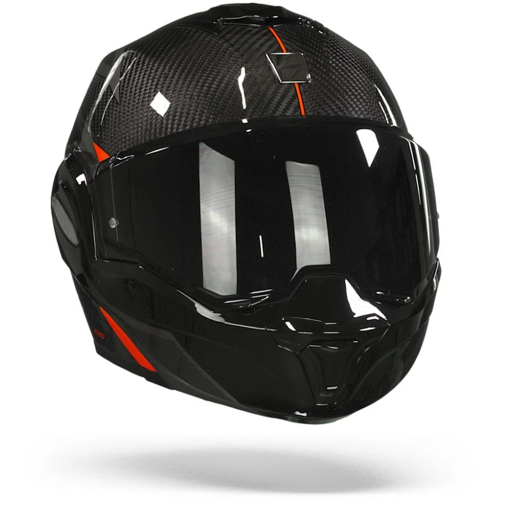 Scorpion EXO-Tech Carbon Top Zwart-Rood Systeemhelm 3 Scorpion EXO-Tech Carbon Top Zwart-Rood Systeemhelm