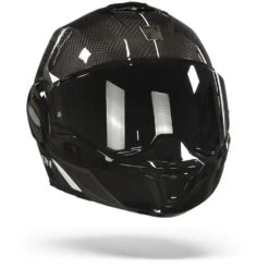 Scorpion EXO-Tech Carbon Top Zwart-Wit Systeemhelm -Scorpion Scorpion exo tech carbon top black white.35