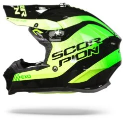 Scorpion VX-16 Air Soul Zwart-Groen Crosshelm -Scorpion Scorpion vx 16 air soul black green.11