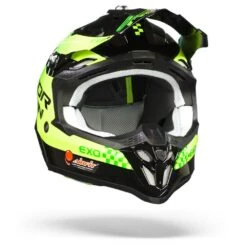 Scorpion VX-16 Air Soul Zwart-Groen Crosshelm -Scorpion Scorpion vx 16 air soul black green.35