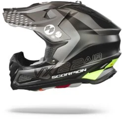 Scorpion VX-22 Air Ares Mat Zwart-Silver Crosshelm 9 Scorpion VX-22 Air Ares Mat Zwart-Silver Crosshelm -Scorpion Scorpion vx 22 air ares matt black silver.11