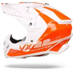 Scorpion VX-22 Air Ares Wit-Neon Rood Crosshelm 12 Scorpion VX-22 Air Ares Wit-Neon Rood Crosshelm -Scorpion Scorpion vx 22 air ares white neon red.11