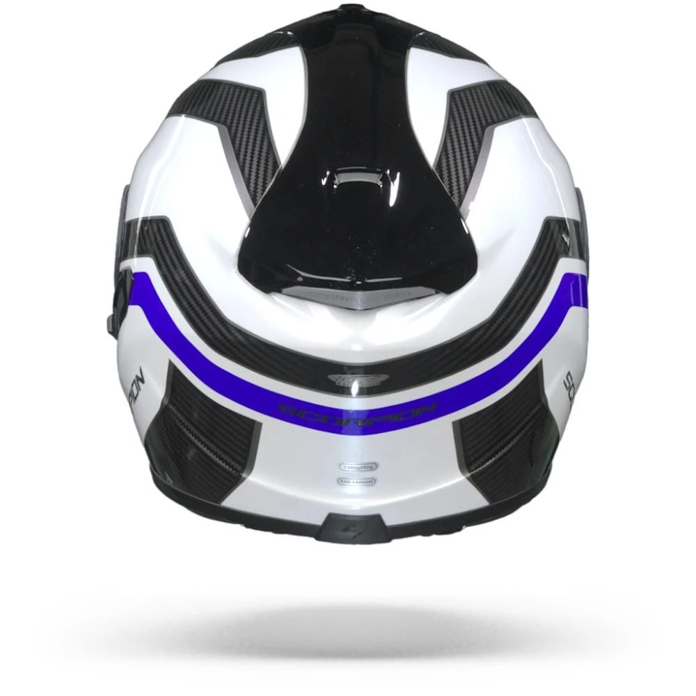 Scorpion EXO-1400 Air Fortuna Wit Blauw Integraalhelm 4 Scorpion EXO-1400 Air Fortuna Wit Blauw Integraalhelm - Afbeelding 2