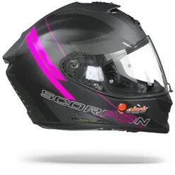Scorpion EXO-1400 Carbon Air Drik Mat Zwart Roze Integraalhelm 11 Scorpion EXO-1400 Carbon Air Drik Mat Zwart Roze Integraalhelm -Scorpion ScorpionExo 1400CarbonAirDrikMattBlackPink.29
