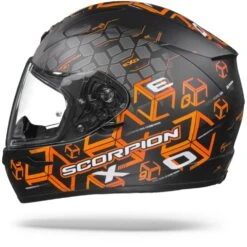Scorpion EXO-390 Cube Matt Zwart Oranje Integraalhelm -Scorpion ScorpionExo 390CubeMattBlackOrangeGlossy.11
