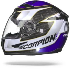 Scorpion EXO-490 Tour Wit Blauw Integraalhelm -Scorpion ScorpionExo 490TourBlackWhiteBlueGlossy.11
