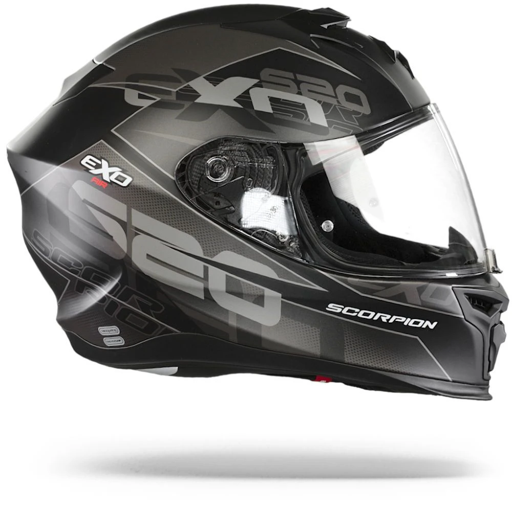Scorpion Exo-520 Evo Air Cover Matt Zwart-Zilver Integraalhelm - Afbeelding 4