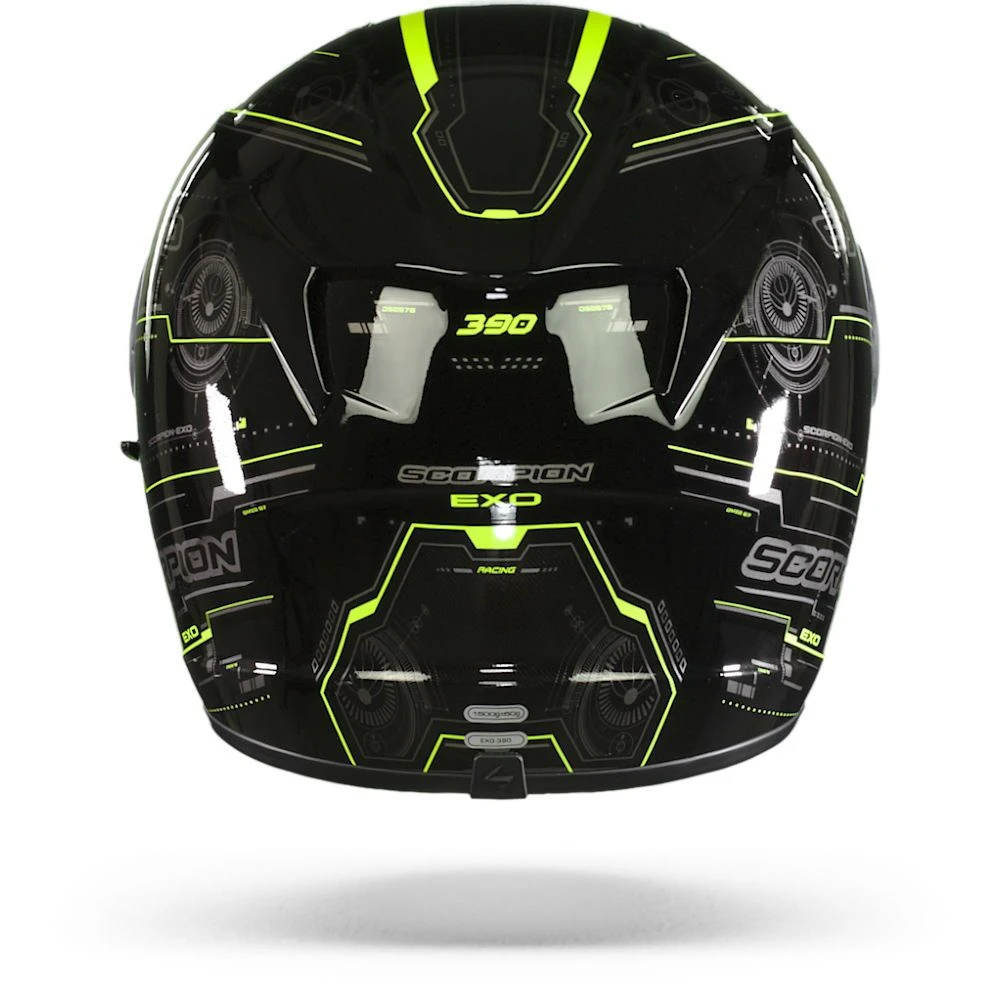 Scorpion EXO-390 Beat Zwart Neon Geel Integraalhelm - Afbeelding 5