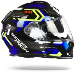 Scorpion EXO-491 Spin Zwart Blauw Neon Geel Integraalhelm 10 Scorpion EXO-491 Spin Zwart Blauw Neon Geel Integraalhelm -Scorpion Scorpion EXO 491 Spin Black Blue Neon Yellow.29
