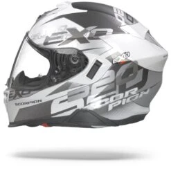 Scorpion EXO-520 Air Cover Wit Zilver Integraalhelm -Scorpion Scorpionexo 520aircoverwhitesilver.11
