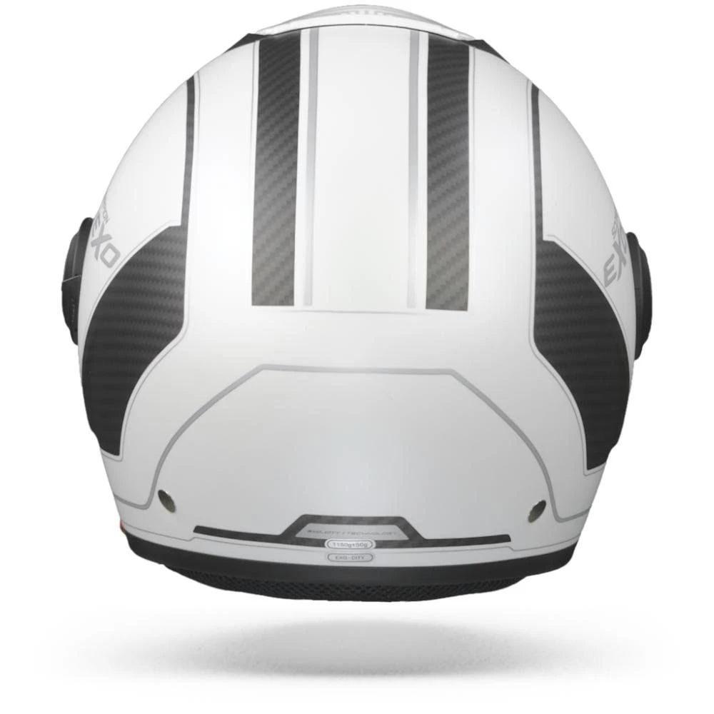 Scorpion EXO-City Scoot Mat Wit Zwart Jethelm 7 Scorpion EXO-City Scoot Mat Wit Zwart Jethelm - Afbeelding 5