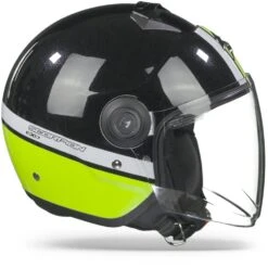 Scorpion EXO-City Strada Pearl Zwart Wit Neon Geel Jethelm -Scorpion Scorpionexo citystradapearlblackwhiteneonyellowglossy.29