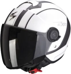 Scorpion EXO-City Scoot Mat Wit Zwart Jethelm 11 Scorpion EXO-City Scoot Mat Wit Zwart Jethelm -Scorpion a scorpionexocity scoot matwhibla getstung