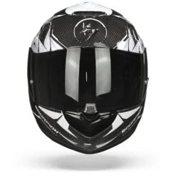 Scorpion EXO-1400 Carbon Air Aranea Zwart-Wit Integraalhelm -Scorpion scoprion exo 1400 carbon air aranea black white.01