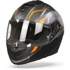 Scorpion EXO-1400 Air Fortuna Mat Zwart-Oranje Integraalhelm