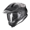 Scorpion ADF-9000 AIR DESERT Matt Black-Silver -Scorpion scorpion adf 9000 air desert black silver full face helmet integralhelm casque integral kask casco integral 1 2