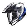 Scorpion ADF-9000 AIR TRAIL B/Blue-White -Scorpion scorpion adf 9000 air trail black blue white full face helmet integralhelm casque integral kask casco integral 1 2