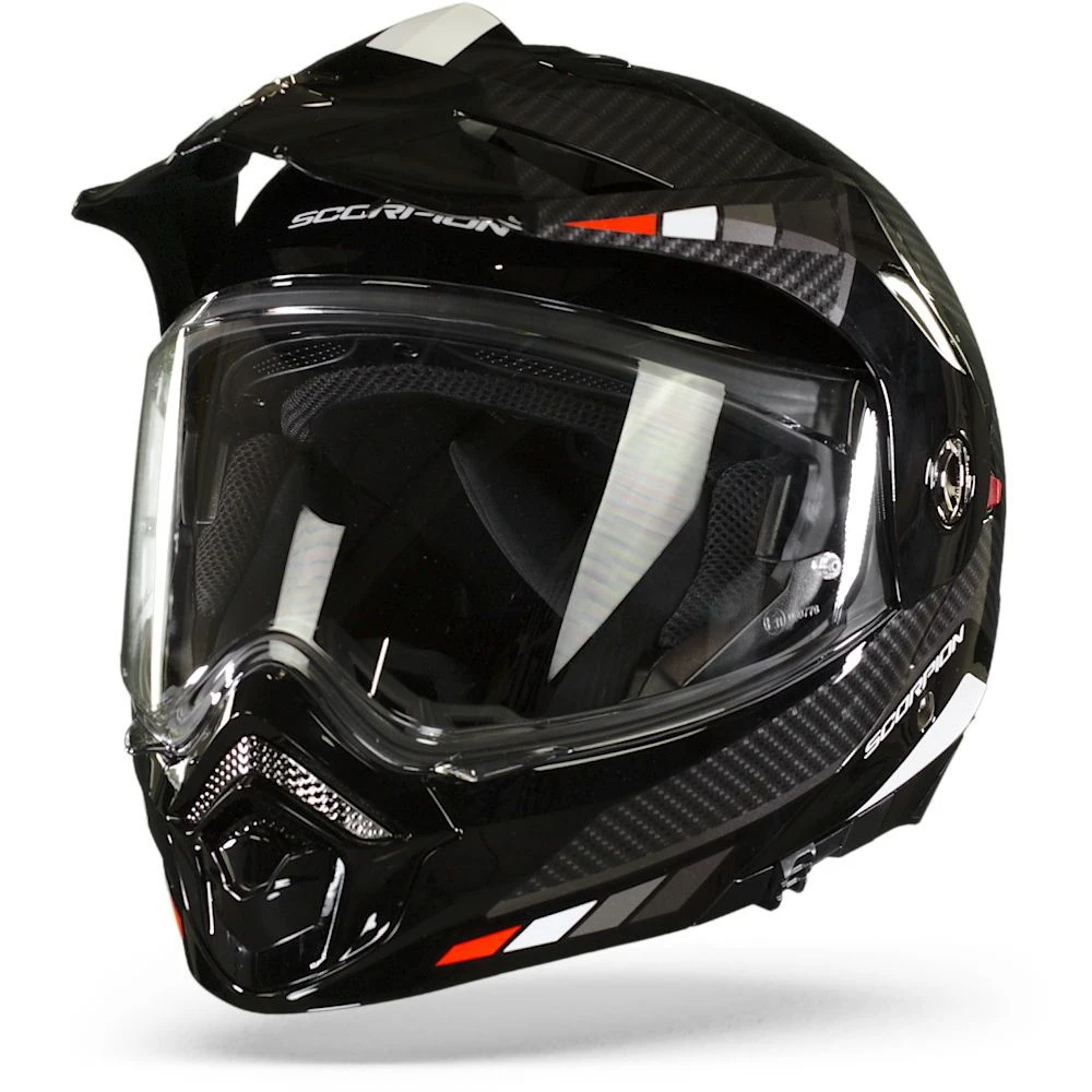 Scorpion ADX-2 Camino Zwart-Silver-Rood Adventure Helm 8 Scorpion ADX-2 Camino Zwart-Silver-Rood Adventure Helm - Afbeelding 6