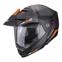 Scorpion ADX-2 Camino Mat Zwart-Silver-Oranje Adventure Helm -Scorpion scorpion adx 2 camino matt black silver orange 1