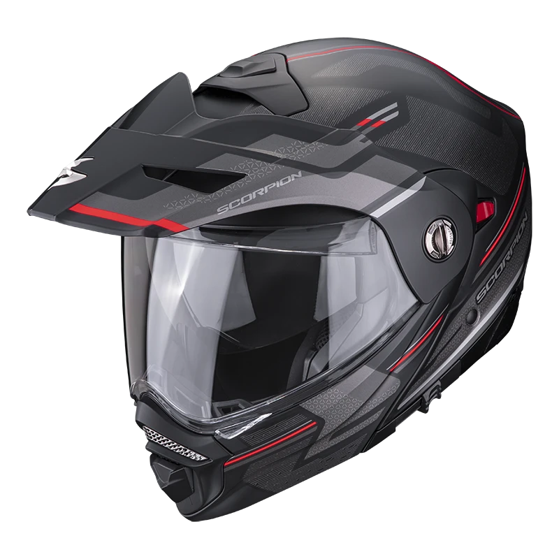 Scorpion ADX-2 Carrera Mat Zwart-Rood Adventure Helm 4 Scorpion ADX-2 Carrera Mat Zwart-Rood Adventure Helm - Afbeelding 2