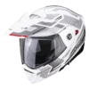 Scorpion ADX-2 Carrera Pearl Wit-Zilver Adventure Helm -Scorpion scorpion adx 2 carrera pearl white silver