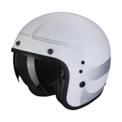 Scorpion Belfast Evo Soul Mat Wit Zilver Jet Helm
