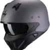 Scorpion COVERT-X SOLID Cement Grey Matt -Scorpion scorpion covert x solid cement grey matt open face helmet helm casque kask casco 1 2