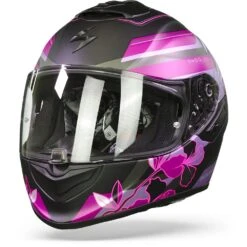 Scorpion EXO-1400 Air Gaia Mat Zwart-Roze Integraalhelm -Scorpion scorpion exo 1400 air gaia matt black pink frontpage