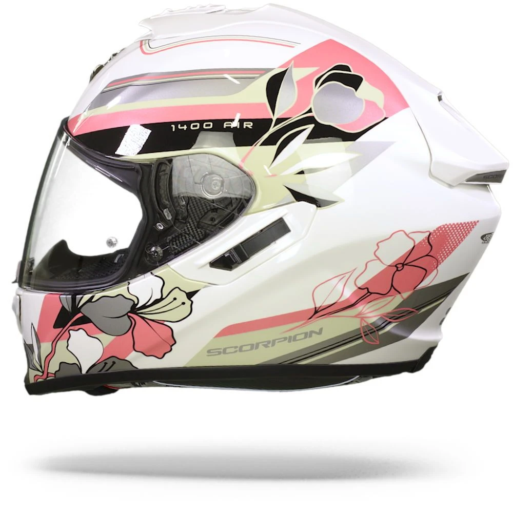 Scorpion EXO-1400 Air Gaia Pearl Wit-Roze-Groen Integraalhelm 4 Scorpion EXO-1400 Air Gaia Pearl Wit-Roze-Groen Integraalhelm - Afbeelding 2