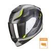 Scorpion Exo-1400 Evo Air Attune Matt Grijs-Zwart-Neon Geel Integraalhelm -Scorpion scorpion exo 1400 evo air attune matt grey black neon yellow