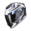 Scorpion EXO-1400 EVO AIR SHELL White-Blue -Scorpion scorpion exo 1400 evo air shell white blue full face helmet integralhelm casque integral kask casco integral 1 3
