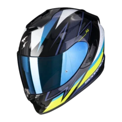 Scorpion Exo-1400 Evo Air Thelios Zwart-Blauw-Neon Geel Integraalhelm