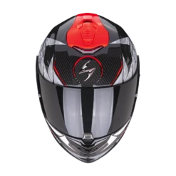 Scorpion Exo-1400 Evo Carbon Air Aranea Zwart-Neon Rood Integraalhelm