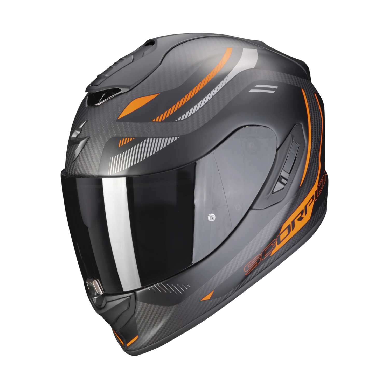 Scorpion Exo-1400 Evo Carbon Air Kydra Matt Zwart-Oranje Integraalhelm 3 Scorpion Exo-1400 Evo Carbon Air Kydra Matt Zwart-Oranje Integraalhelm