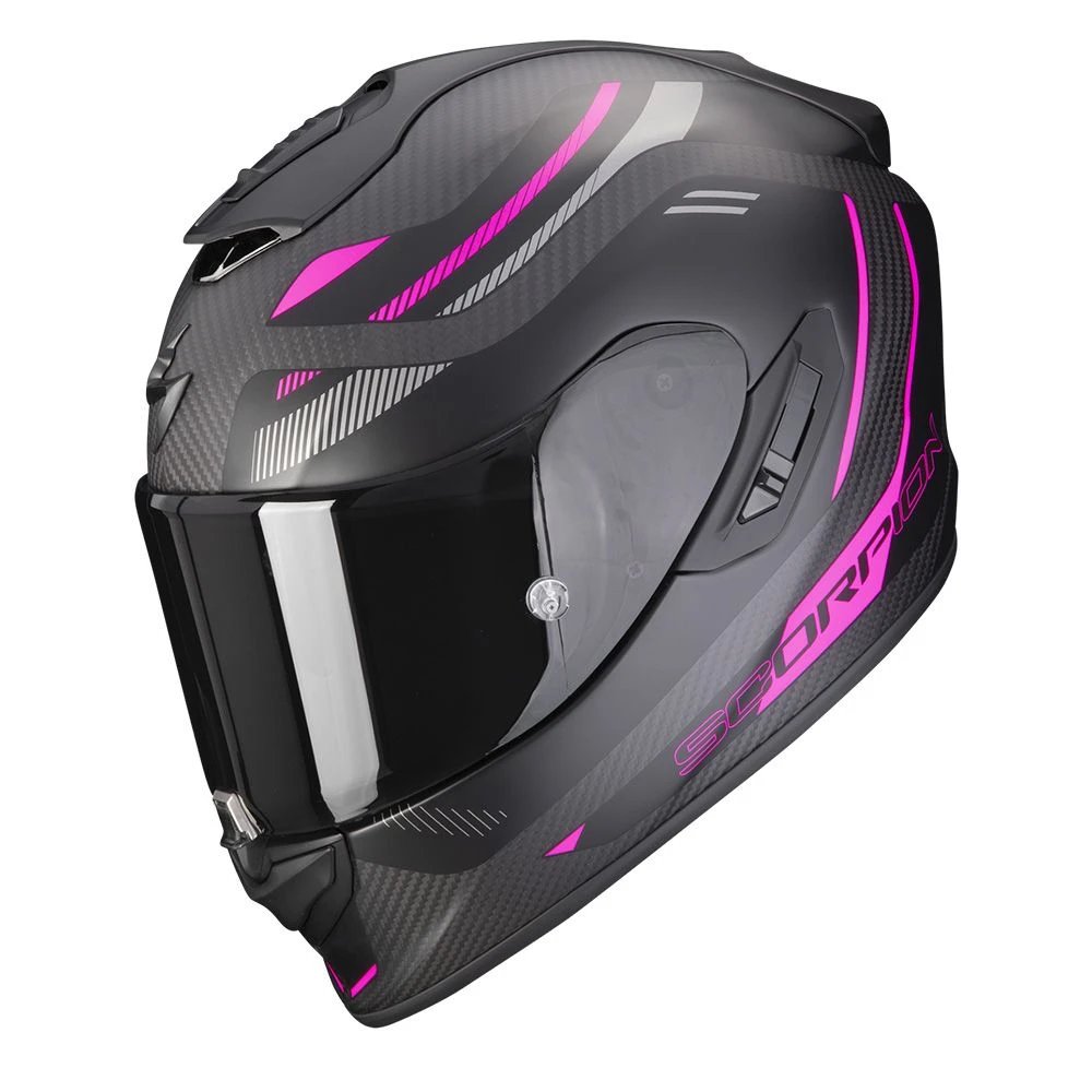 Scorpion Exo-1400 Evo Carbon Air Kydra Mat Zwart Roze Integraalhelm 3 Scorpion Exo-1400 Evo Carbon Air Kydra Mat Zwart Roze Integraalhelm