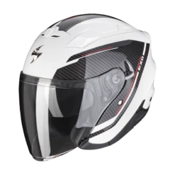 Scorpion EXO-230 Fenix Pearl Wit-Zwart Jethelm